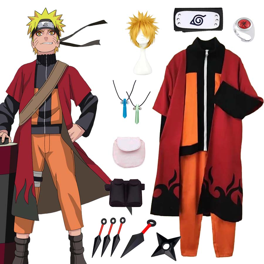 Déguisement Homme - Naruto Shippuden - Naruto - Taille au Choix